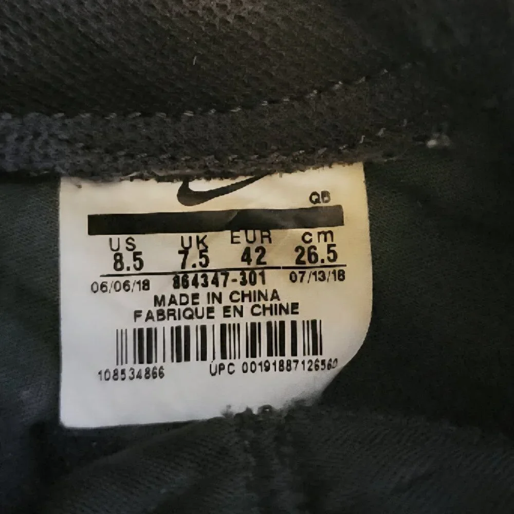 Nike SB Zoom Blazer Low skate shoe Suede Green Sequoia Lace up Sz 8.5 864347-301 - Picture 6 of 7